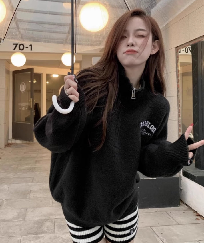 【tops】ゆったりニットセーターG24037