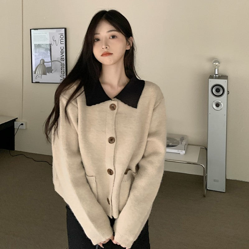 【outer】高級感ニットカーディガンG24040