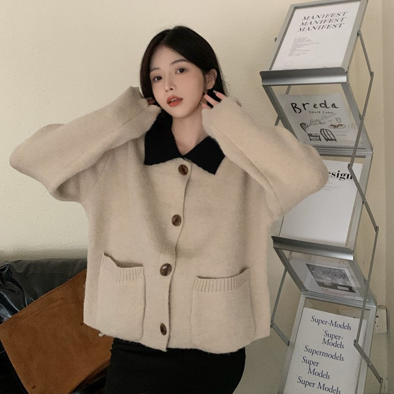 【outer】高級感ニットカーディガンG24040