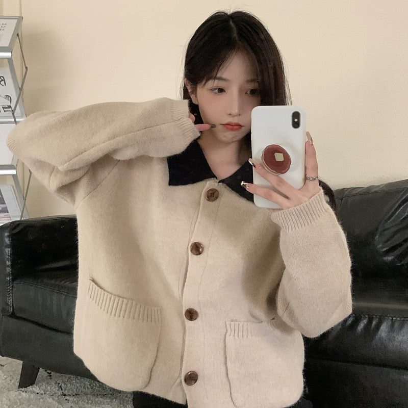 【outer】高級感ニットカーディガンG24040