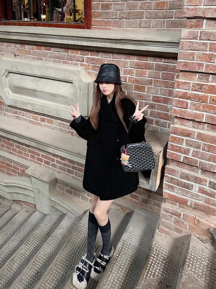 【outer】秋冬ラシャ生地ショート丈コートG24041