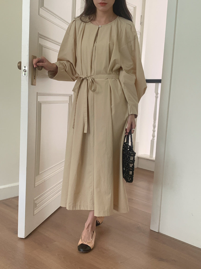 【dress】ランタンスリーブワンピースG24046