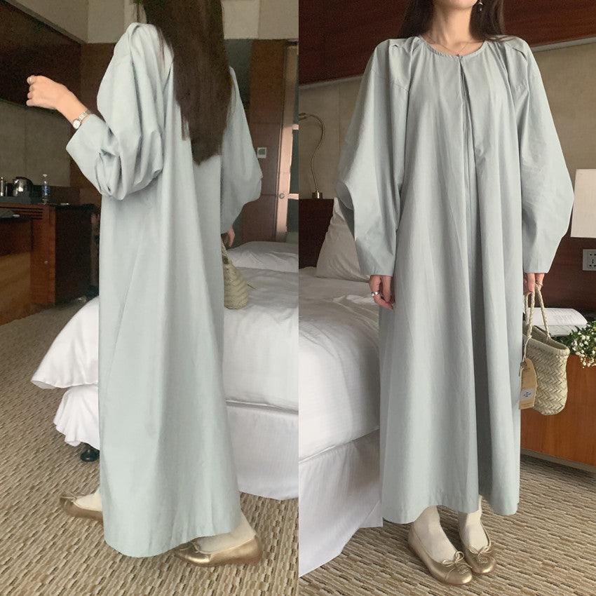 【dress】ランタンスリーブワンピースG24046