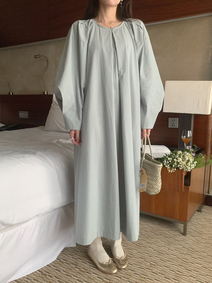 【dress】ランタンスリーブワンピースG24046