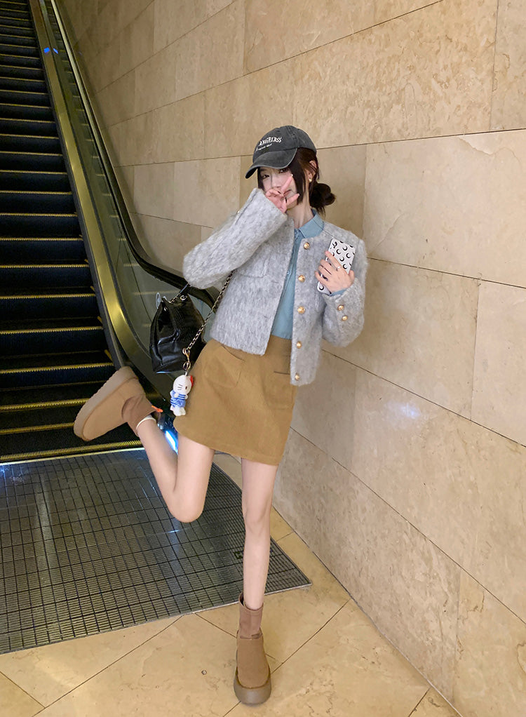 【outer】長袖コートアウターG24048