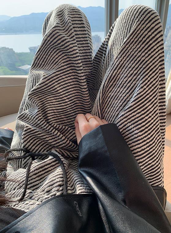 【bottoms】配色ガウチョパンツF8290