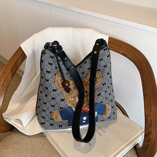 【小物】大人可愛い大容量ショルダーバッグG24058