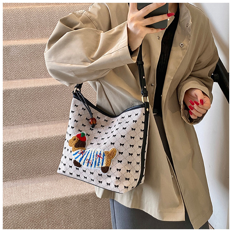 【小物】大容量ショルダーバッグG24056