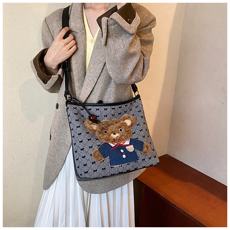 【小物】大人可愛い大容量ショルダーバッグG24058