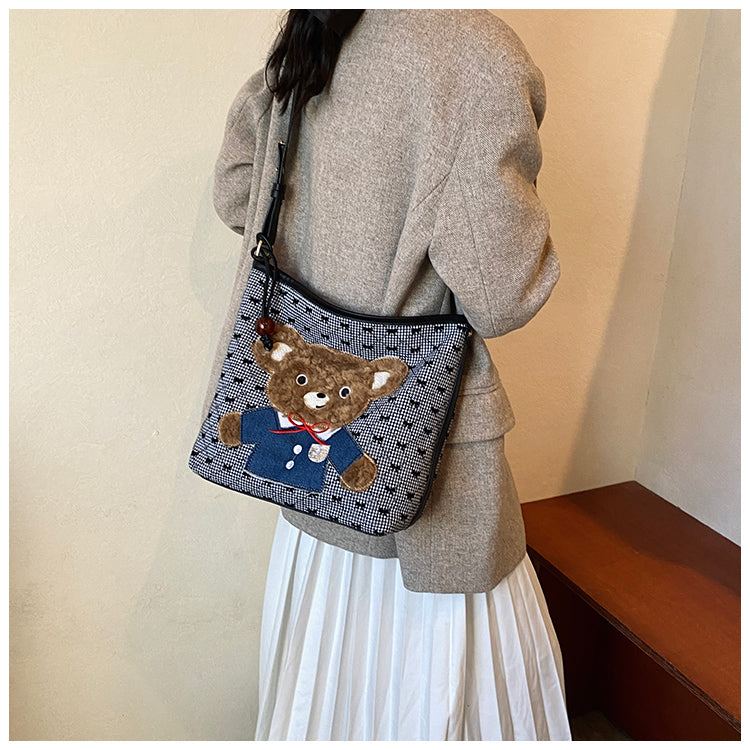 【小物】大人可愛い大容量ショルダーバッグG24058