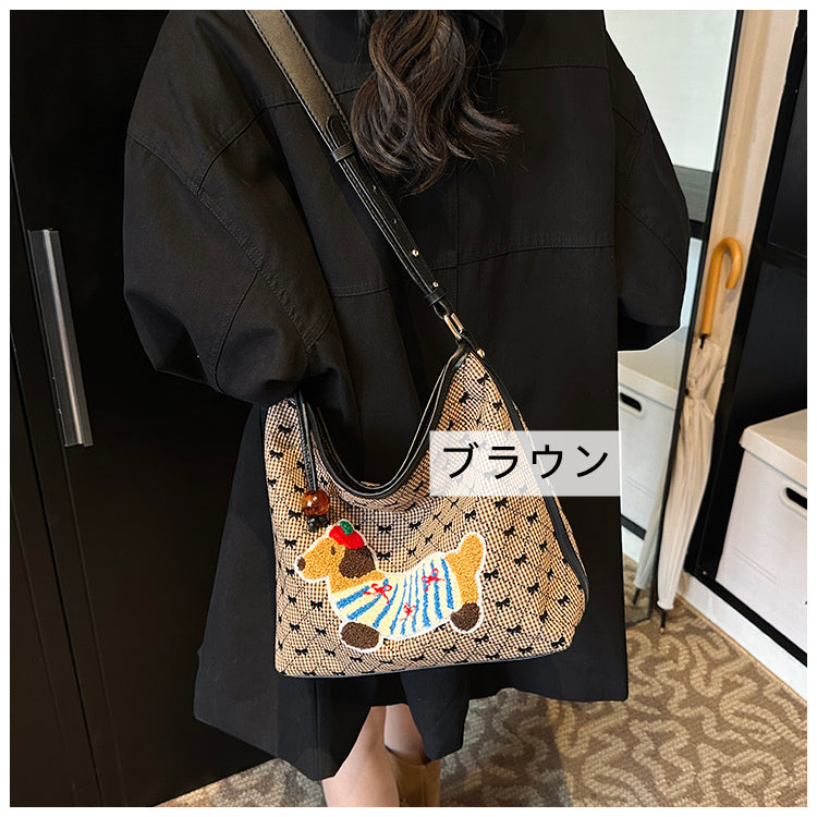 【小物】大容量ショルダーバッグG24056