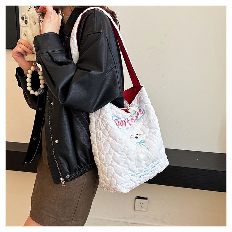 【小物】大人可愛い大容量ショルダーバッグG24057