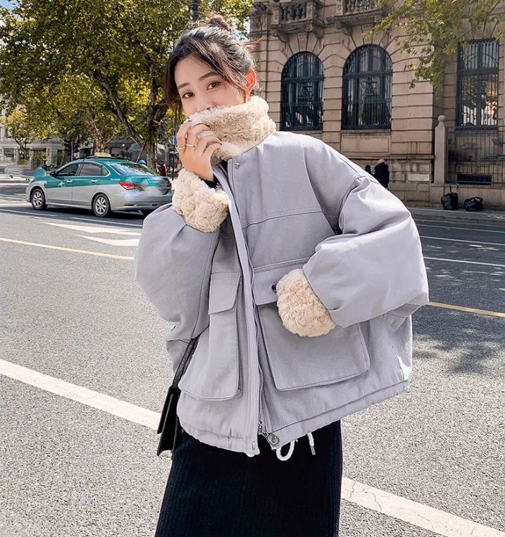 【outer】ラムズウール冬ショート丈コートG24065