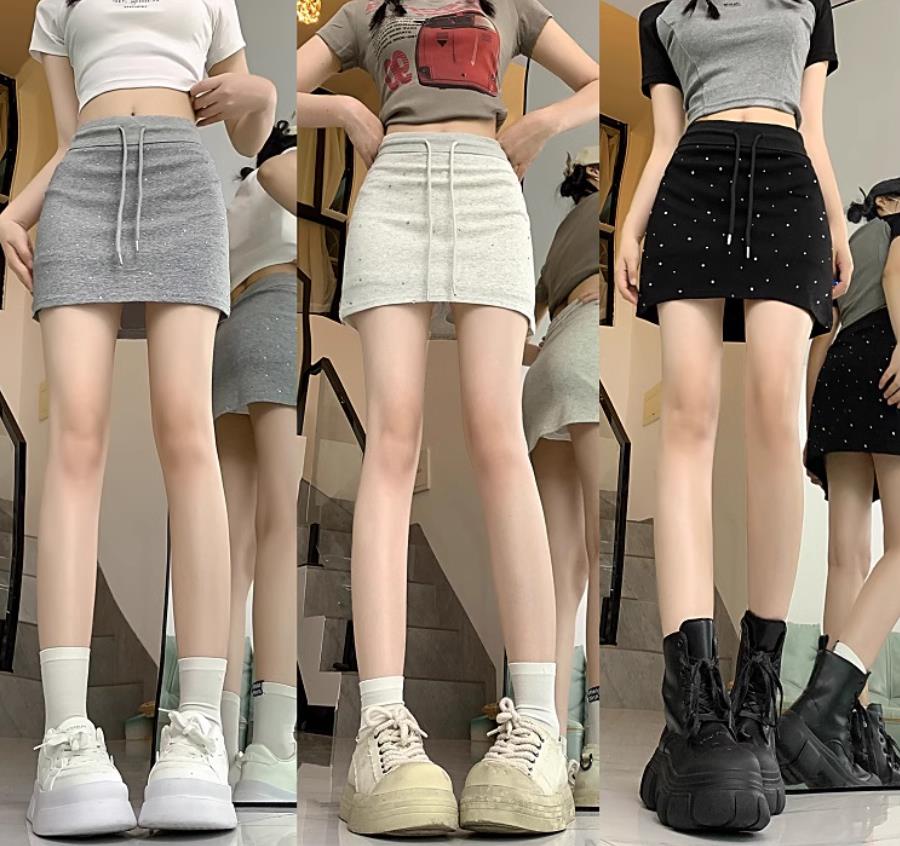 【bottoms】キラキラタイトスカートF8297