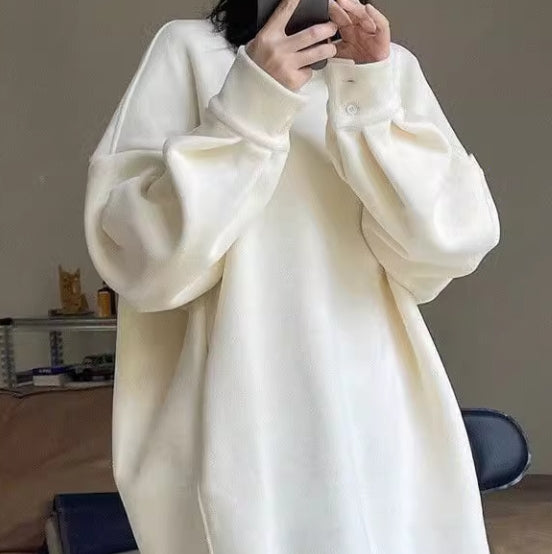 【dress】秋冬厚手パーカーワンピースG24077