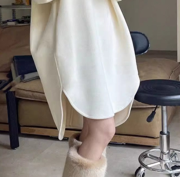 【dress】秋冬厚手パーカーワンピースG24077