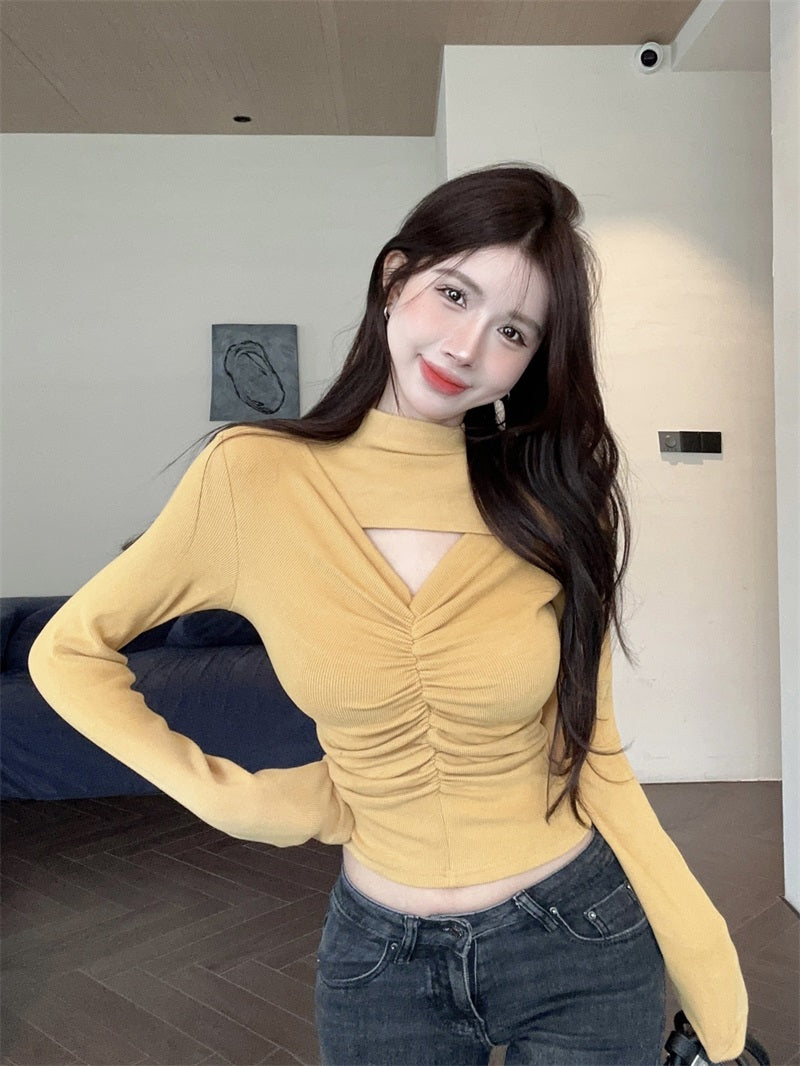 【tops】ハイネック長袖TシャツG24088