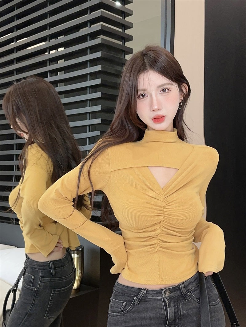 【tops】ハイネック長袖TシャツG24088