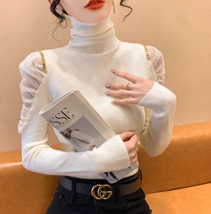 【tops】ハイネックニットセーターG24109