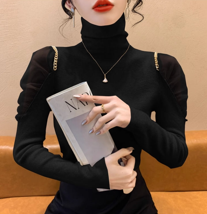 【tops】ハイネックニットセーターG24109