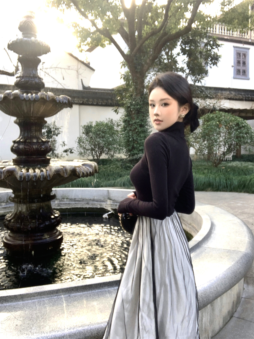 【dress】カラーマッチングデートワンピースG24130