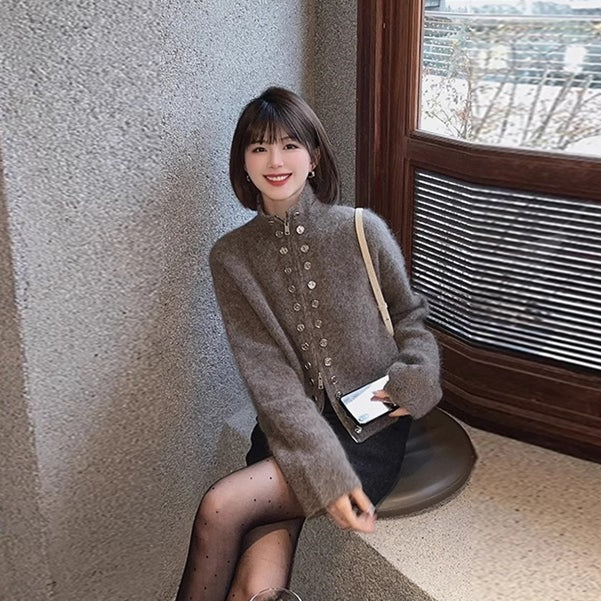 【outer】ニットカーディガンG24147