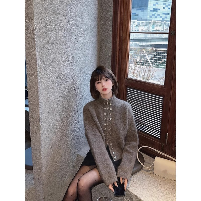 【outer】ニットカーディガンG24147