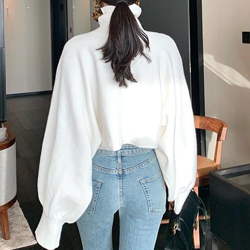 【tops】ゆったり秋冬ハイネックパーカーG24163