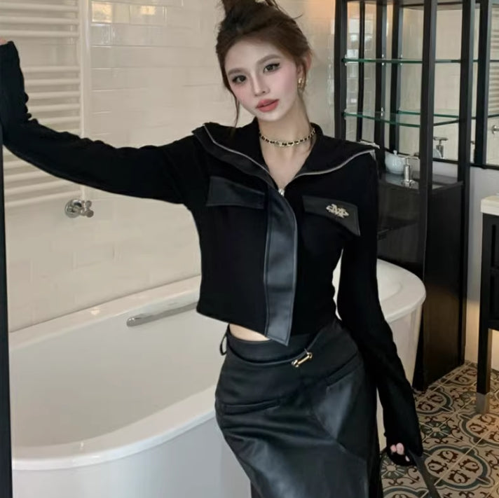 【outer】ゆったり長袖ニットカーディガンG24164