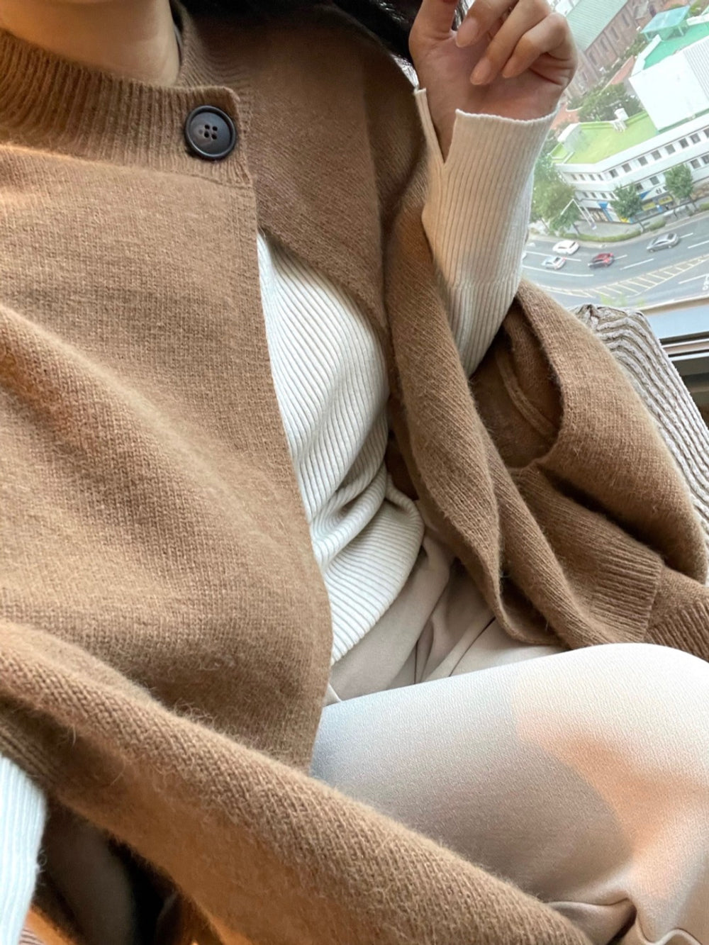 【outer】秋冬ニットケープコートG24177