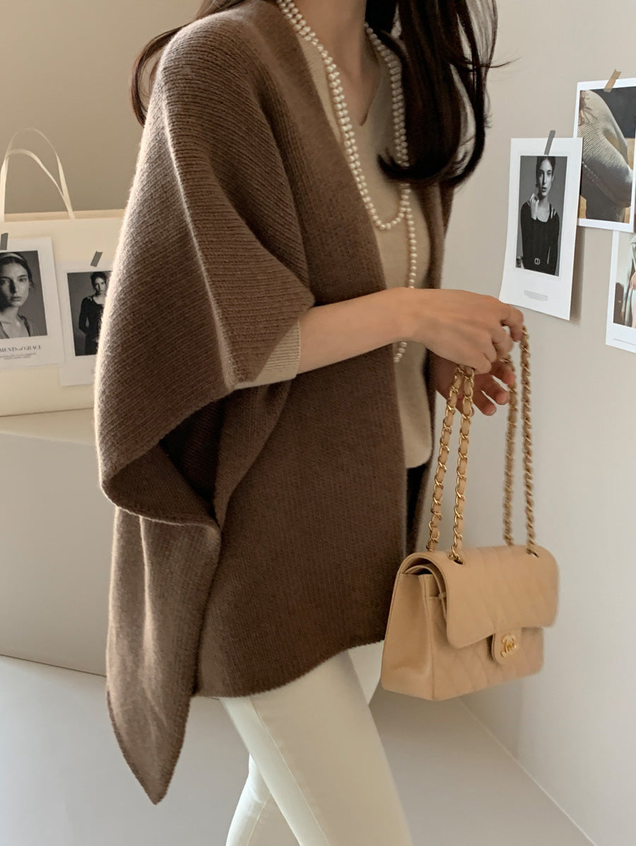 【outer】VネックニットコートG24182