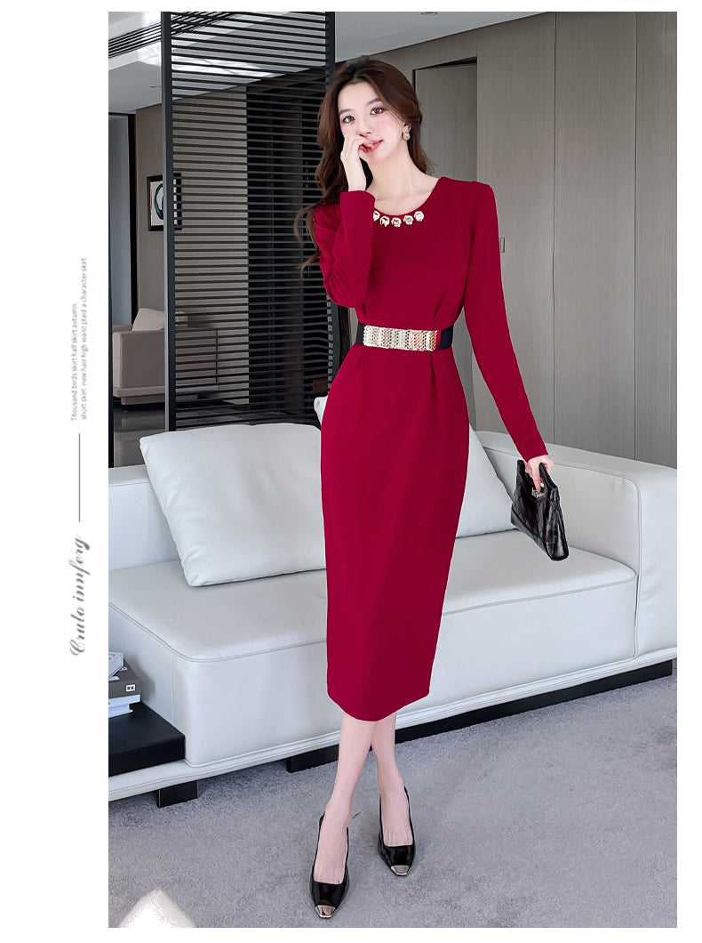 【dress】秋冬フェミニンワンピースG24211