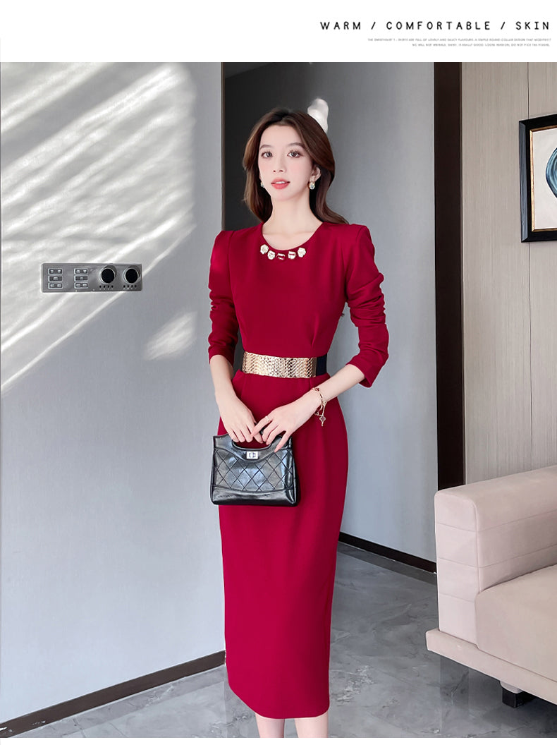 【dress】秋冬フェミニンワンピースG24211