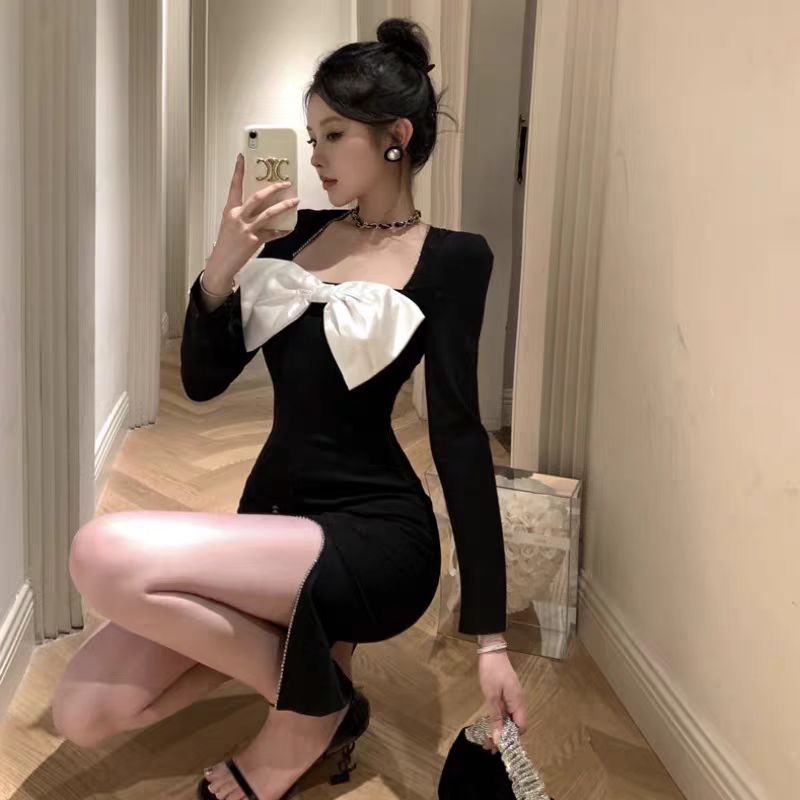 【dress】高級感体型カバータイトワンピースG24213