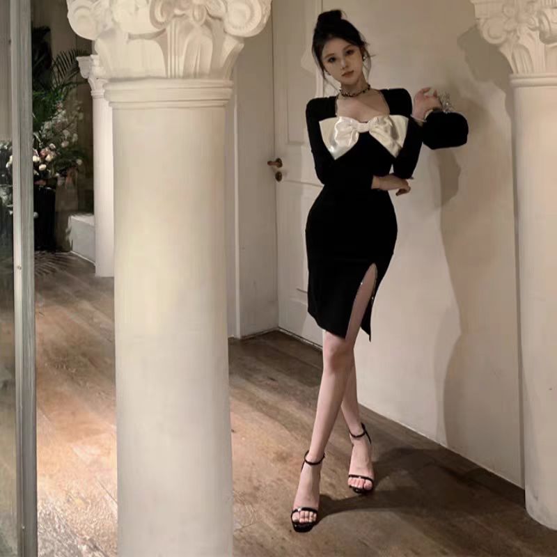 【dress】高級感体型カバータイトワンピースG24213