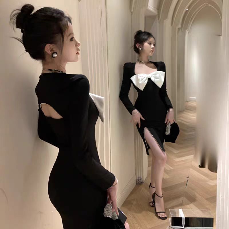 【dress】高級感体型カバータイトワンピースG24213