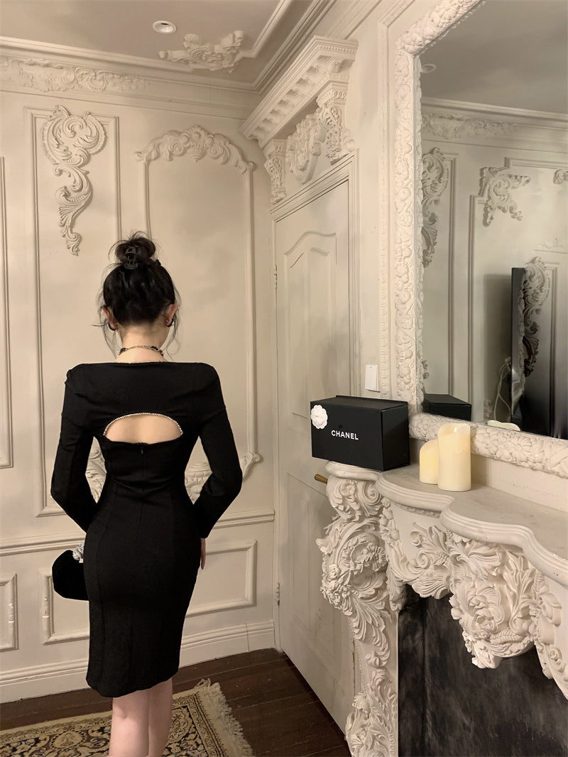 【dress】高級感体型カバータイトワンピースG24213