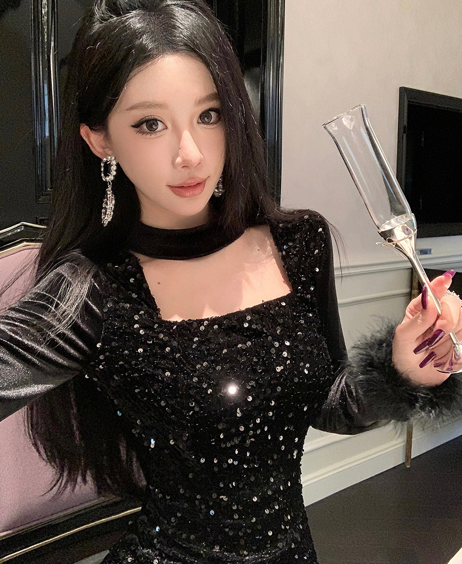 【dress】体型カバーデートワンピースG24215