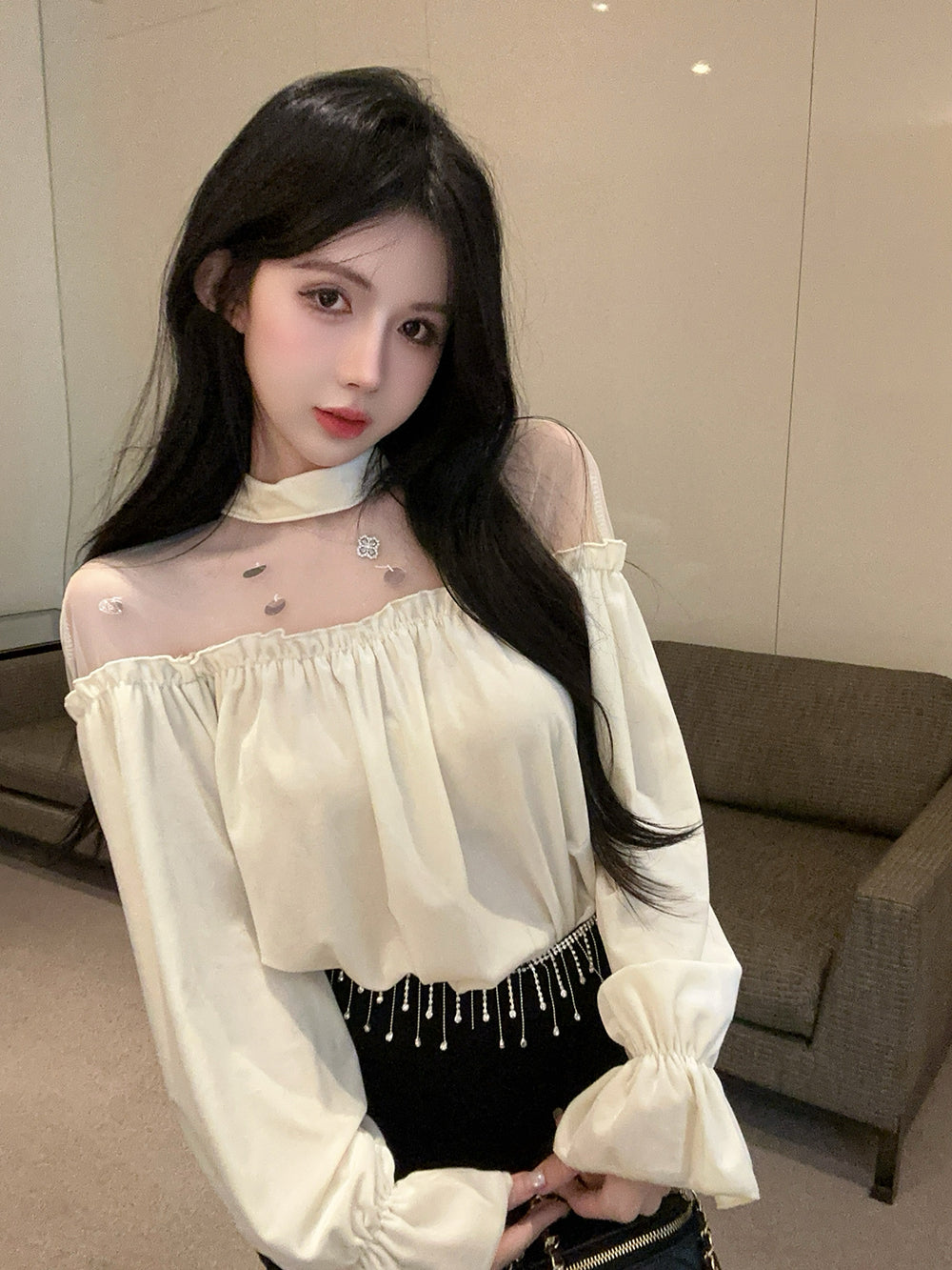 【tops】秋冬メッシュTシャツG24218