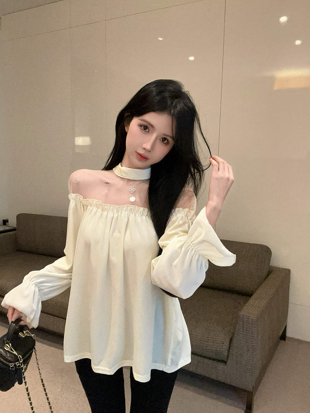 【tops】秋冬メッシュTシャツG24218