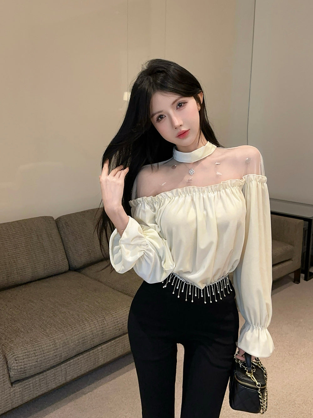 【tops】秋冬メッシュTシャツG24218