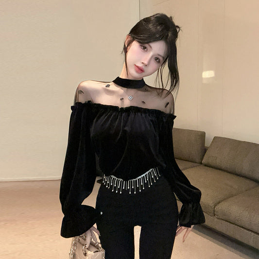 【tops】秋冬メッシュTシャツG24218
