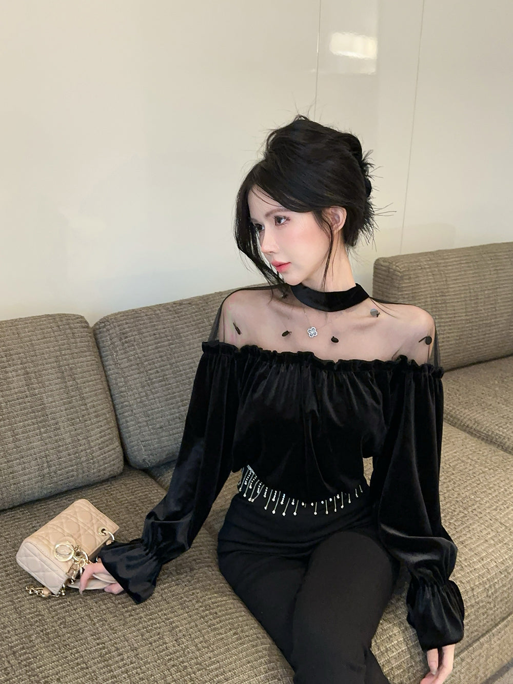 【tops】秋冬メッシュTシャツG24218