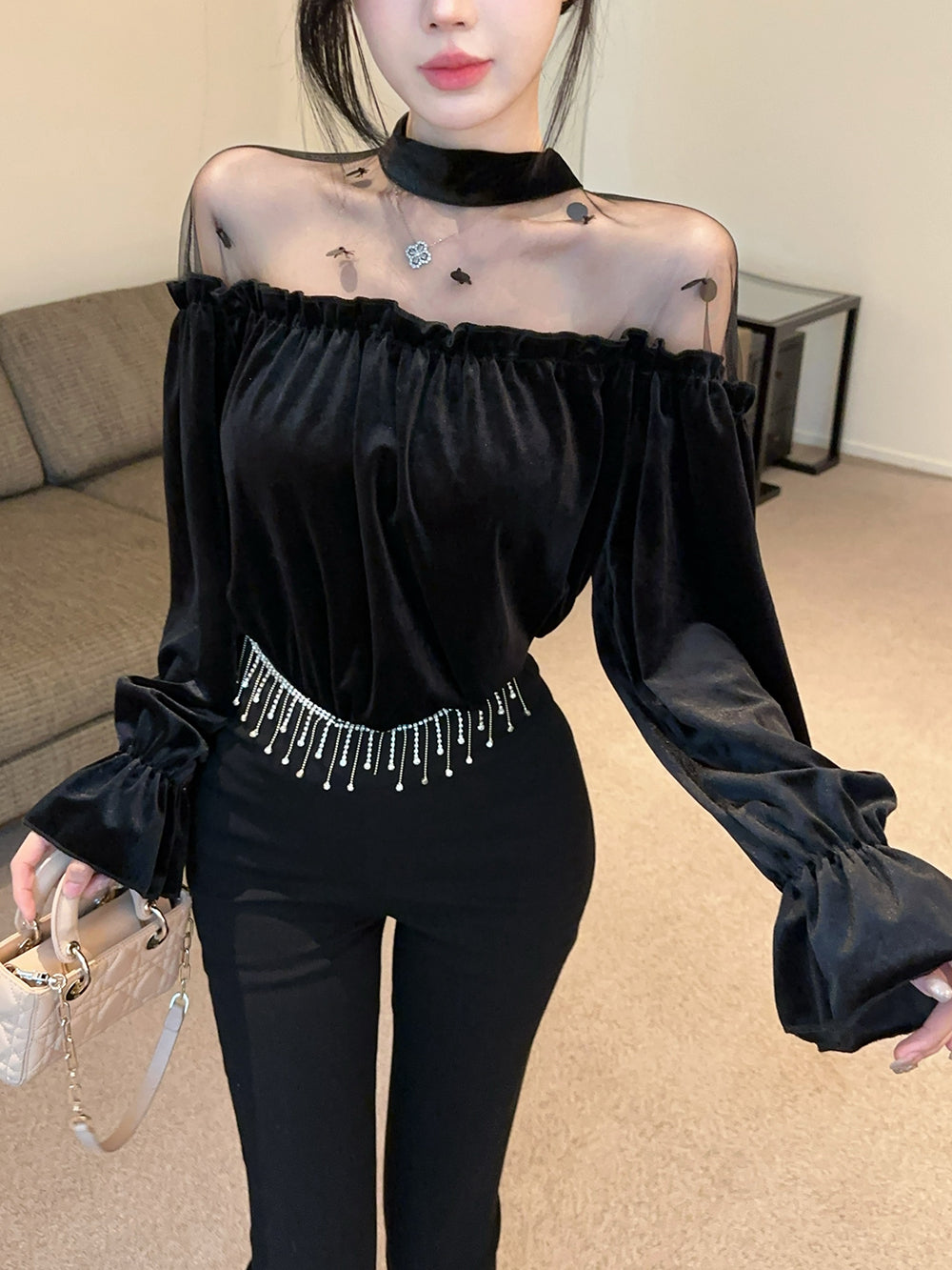 【tops】秋冬メッシュTシャツG24218