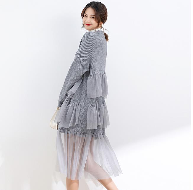 【outer】長袖ニットカーディガンF8342