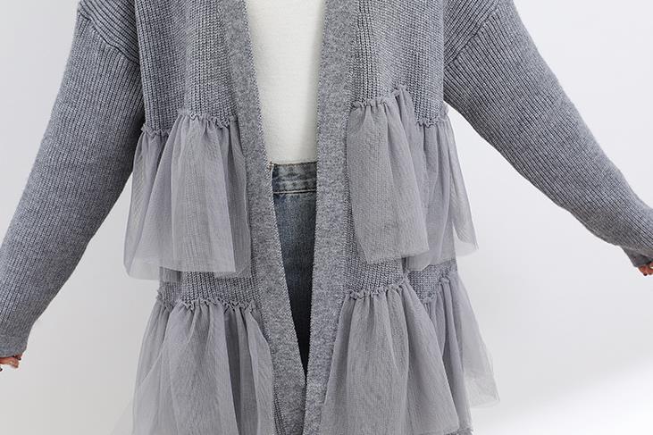 【outer】長袖ニットカーディガンF8342