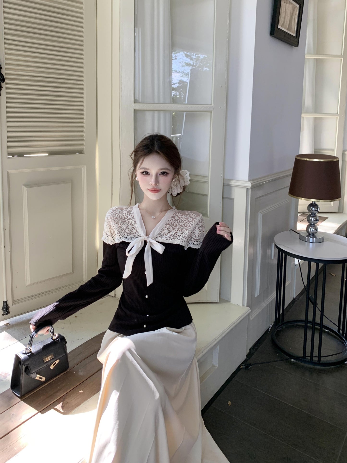 【tops】ニット長袖TシャツG24236