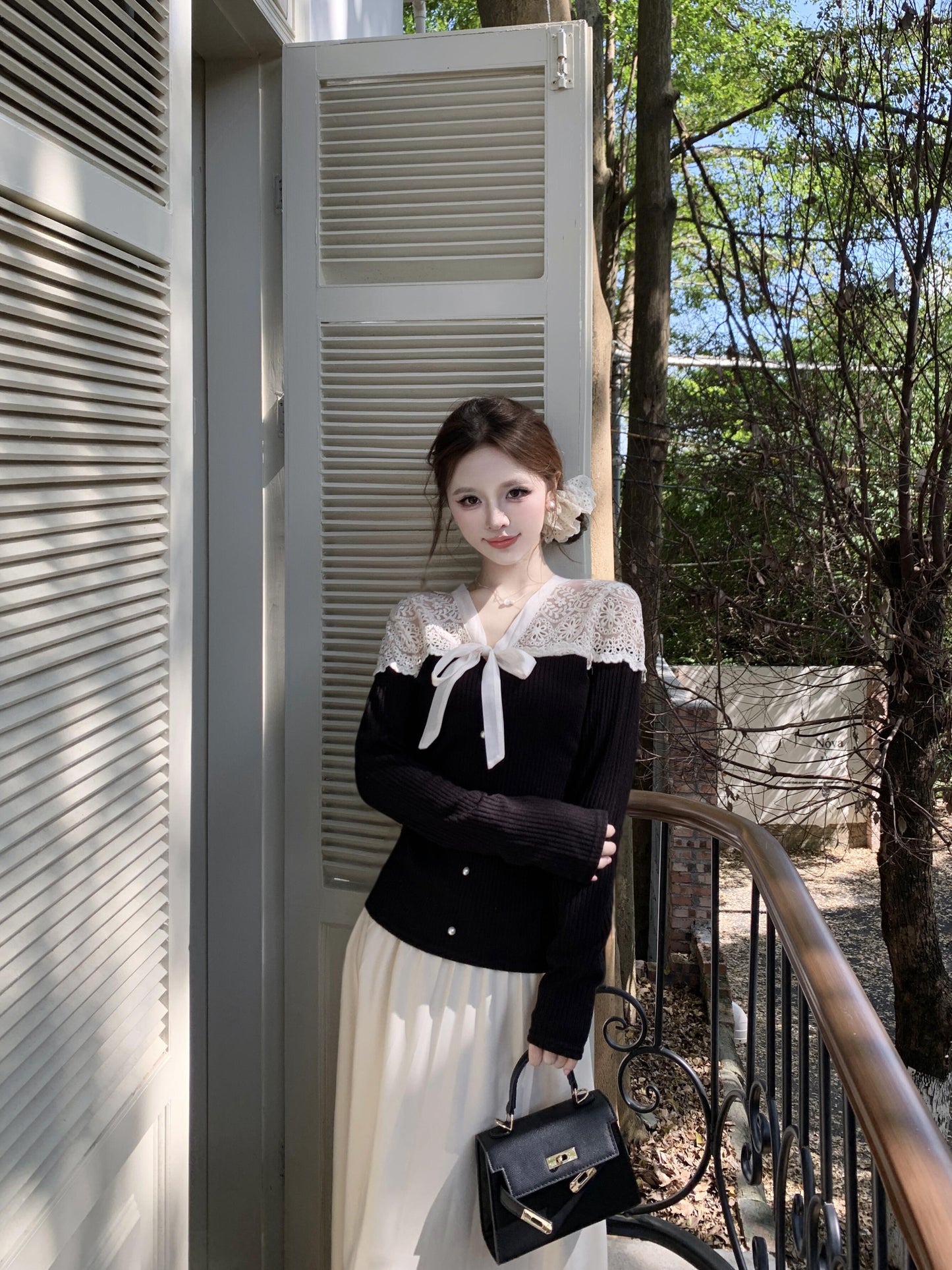 【tops】ニット長袖TシャツG24236