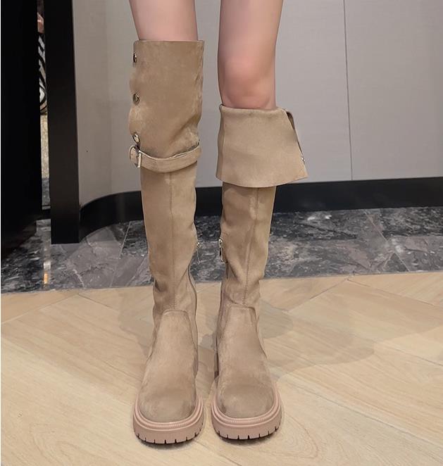 【shoes】3色厚底ブーツF8357