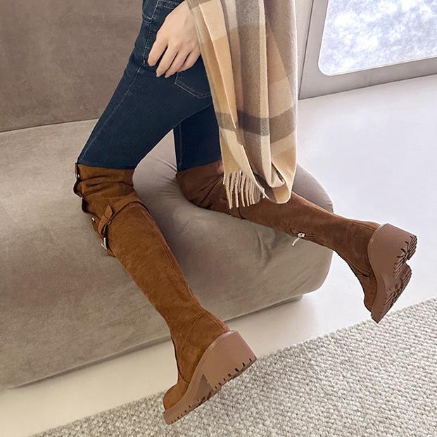 【shoes】3色厚底ブーツF8357